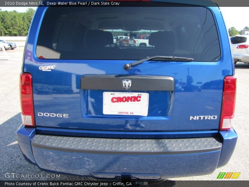 Deep Water Blue Pearl / Dark Slate Gray 2010 Dodge Nitro SE