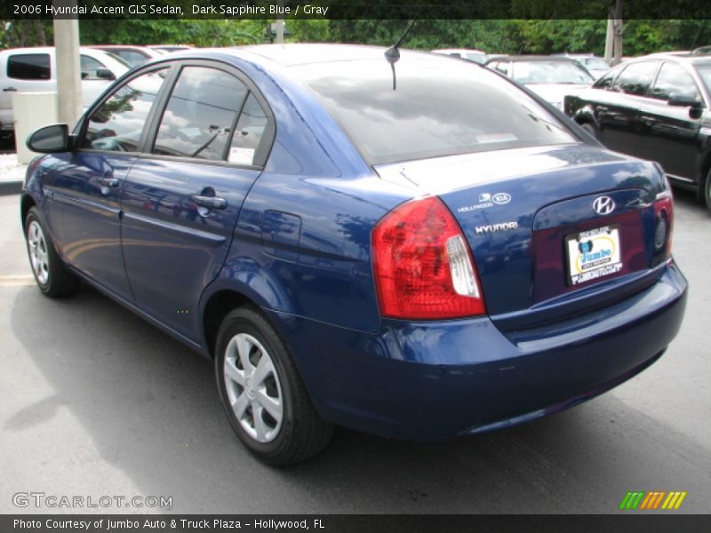 Dark Sapphire Blue / Gray 2006 Hyundai Accent GLS Sedan