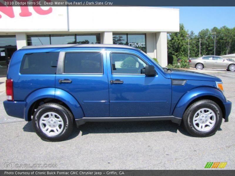 Deep Water Blue Pearl / Dark Slate Gray 2010 Dodge Nitro SE