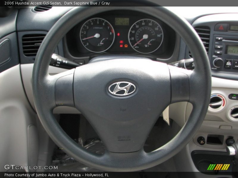 Dark Sapphire Blue / Gray 2006 Hyundai Accent GLS Sedan