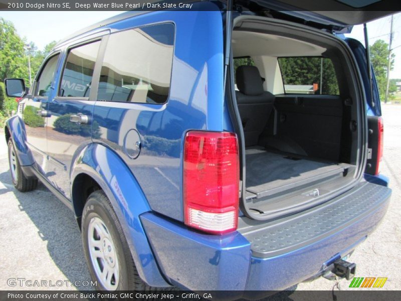 Deep Water Blue Pearl / Dark Slate Gray 2010 Dodge Nitro SE