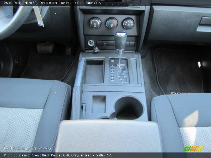 Deep Water Blue Pearl / Dark Slate Gray 2010 Dodge Nitro SE