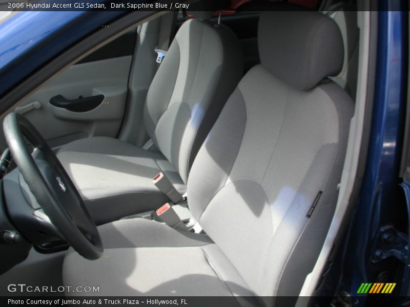 Dark Sapphire Blue / Gray 2006 Hyundai Accent GLS Sedan