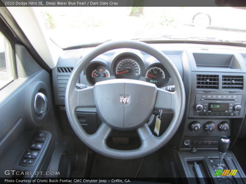Deep Water Blue Pearl / Dark Slate Gray 2010 Dodge Nitro SE