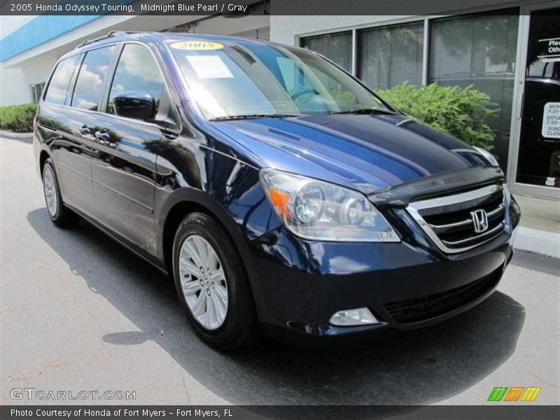 Midnight Blue Pearl / Gray 2005 Honda Odyssey Touring
