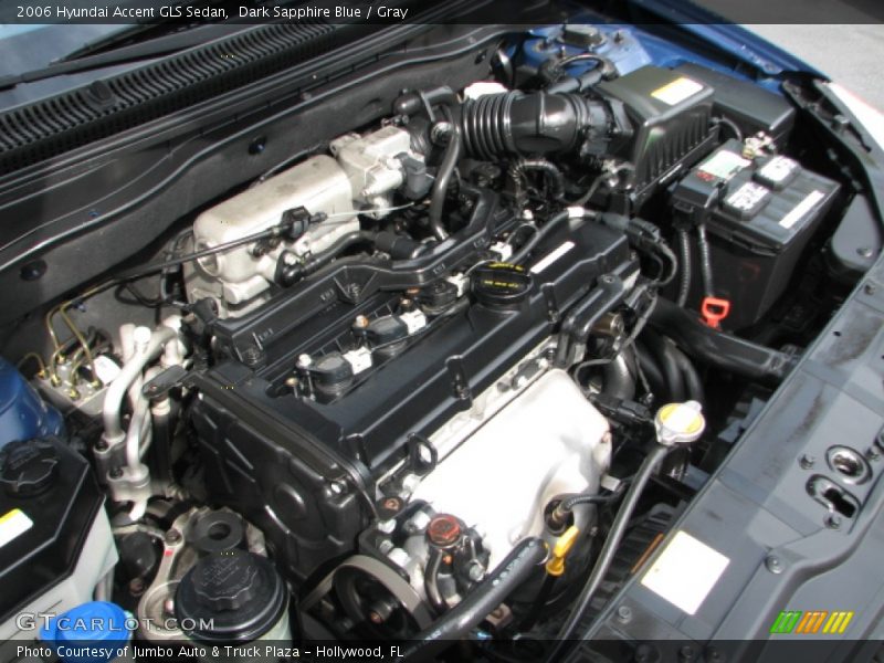 Dark Sapphire Blue / Gray 2006 Hyundai Accent GLS Sedan