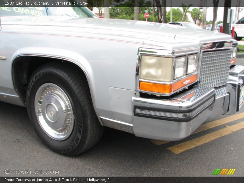 Silver Metallic / Gray 1987 Cadillac Brougham