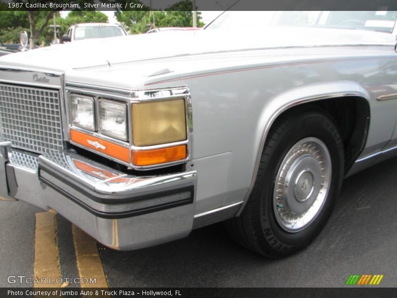 Silver Metallic / Gray 1987 Cadillac Brougham