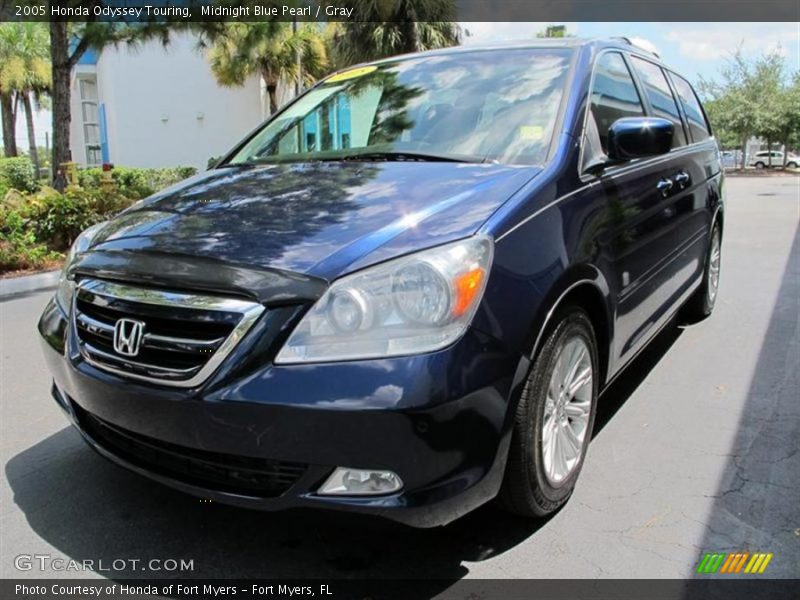 Midnight Blue Pearl / Gray 2005 Honda Odyssey Touring