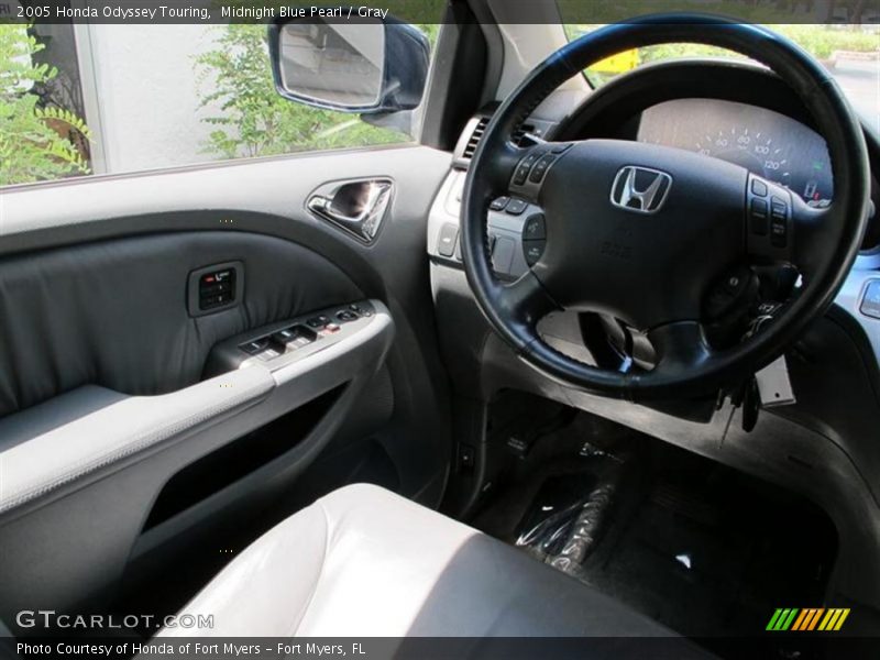 Midnight Blue Pearl / Gray 2005 Honda Odyssey Touring