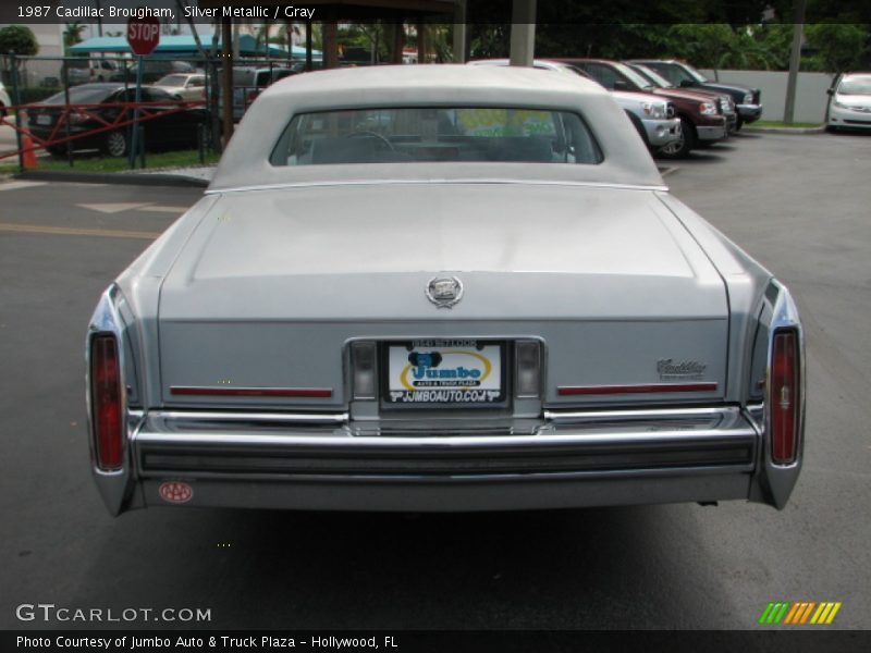 Silver Metallic / Gray 1987 Cadillac Brougham