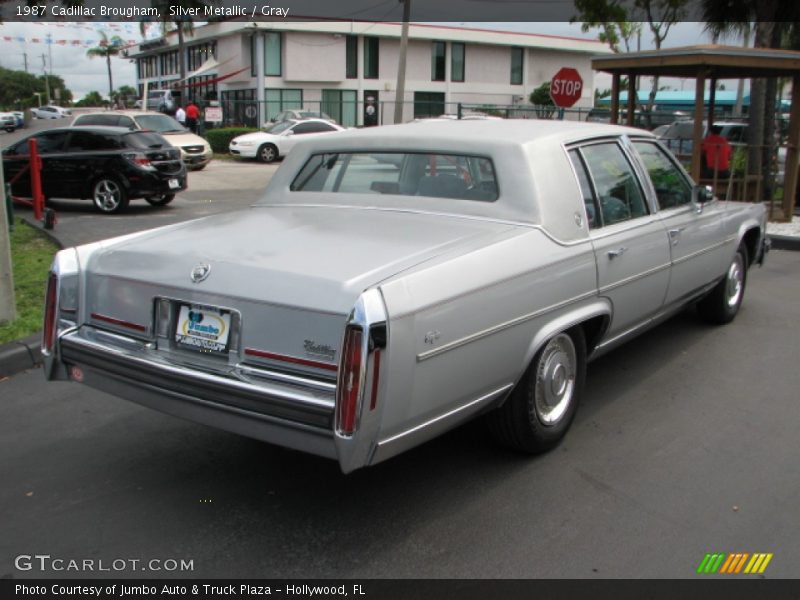 Silver Metallic / Gray 1987 Cadillac Brougham