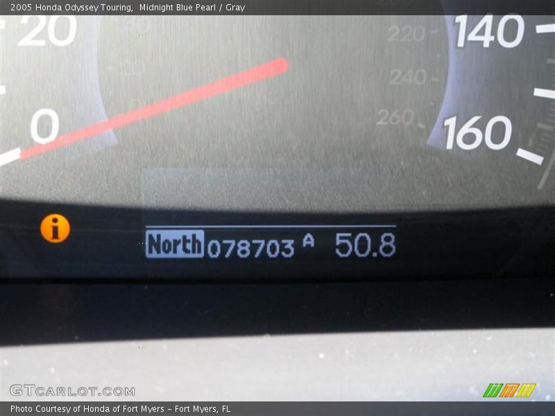 Midnight Blue Pearl / Gray 2005 Honda Odyssey Touring