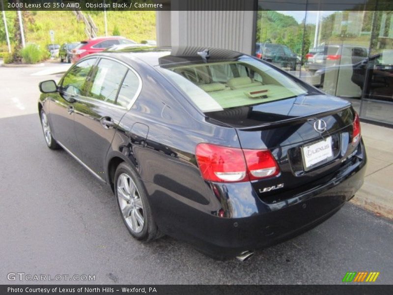 Obsidian Black / Cashmere 2008 Lexus GS 350 AWD