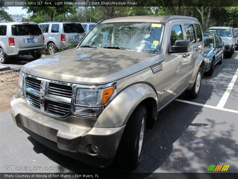 Light Khaki Metallic / Dark Khaki/Medium Khaki 2007 Dodge Nitro SLT 4x4