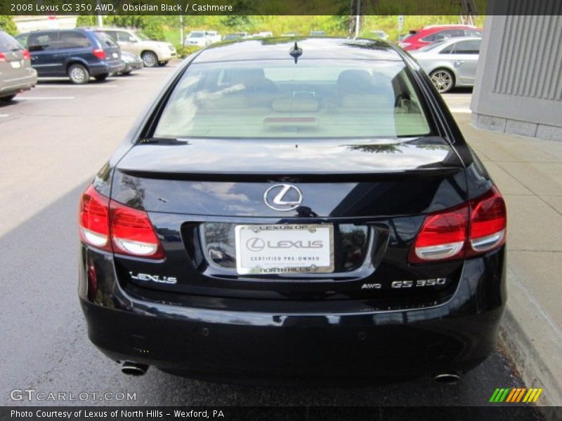 Obsidian Black / Cashmere 2008 Lexus GS 350 AWD