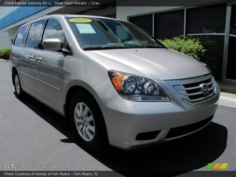 Silver Pearl Metallic / Gray 2008 Honda Odyssey EX-L