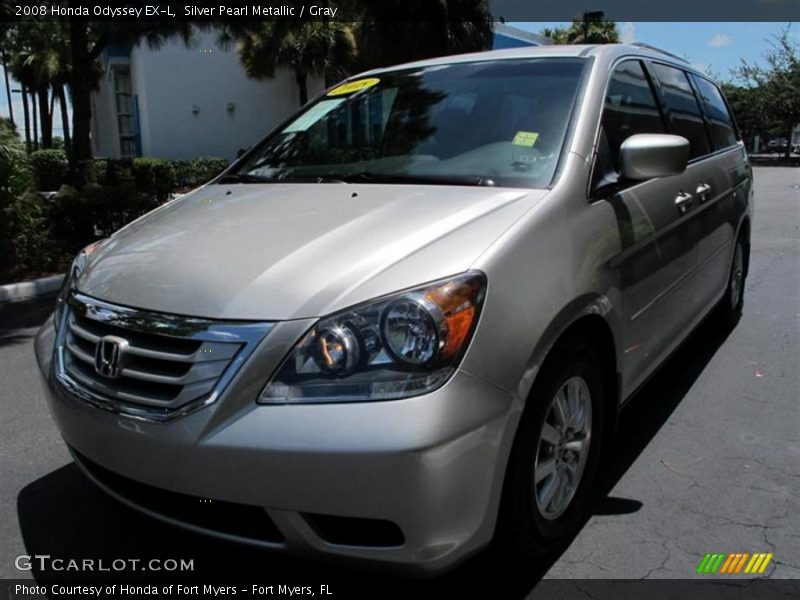 Silver Pearl Metallic / Gray 2008 Honda Odyssey EX-L