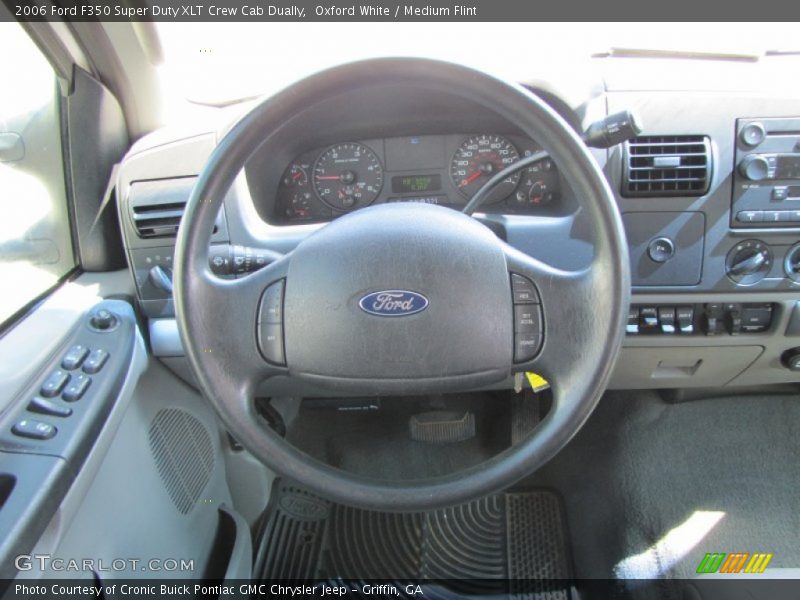 Oxford White / Medium Flint 2006 Ford F350 Super Duty XLT Crew Cab Dually