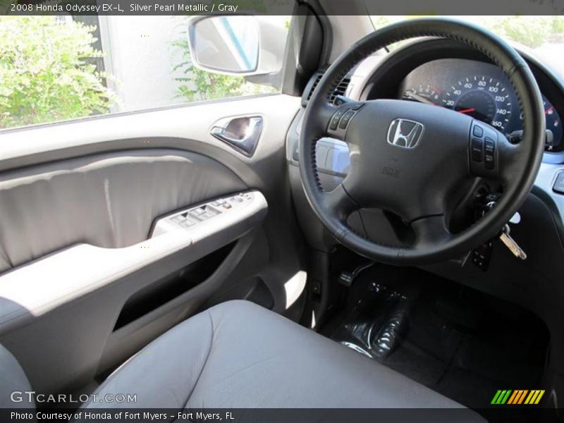 Silver Pearl Metallic / Gray 2008 Honda Odyssey EX-L