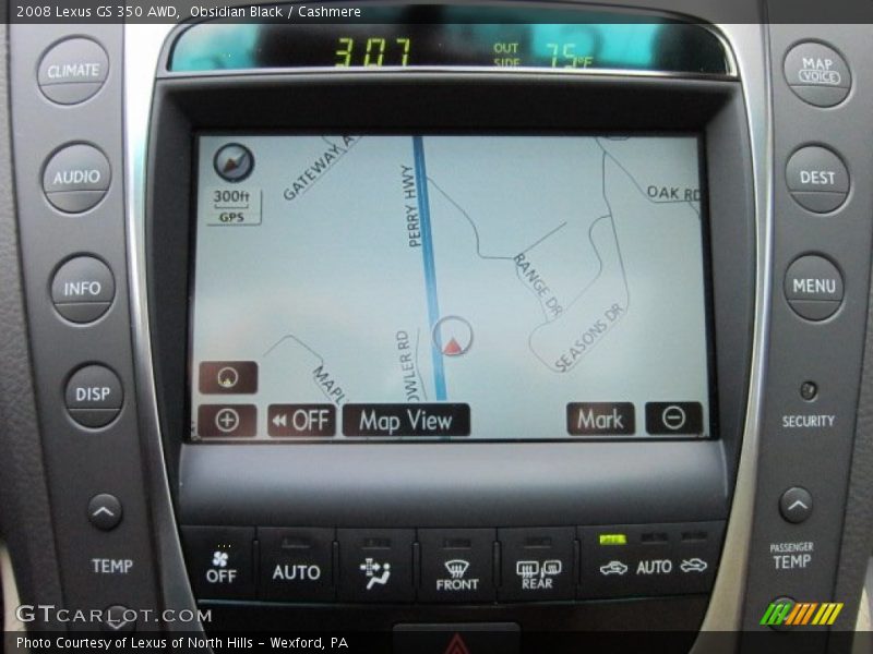 Obsidian Black / Cashmere 2008 Lexus GS 350 AWD