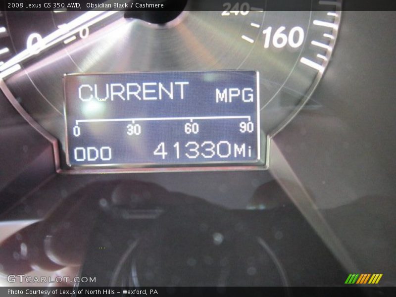 Obsidian Black / Cashmere 2008 Lexus GS 350 AWD