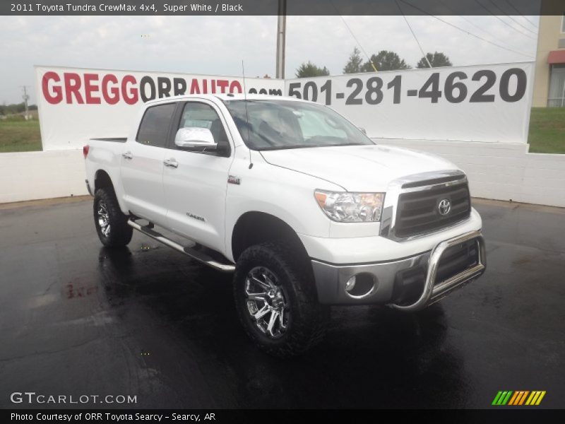 Super White / Black 2011 Toyota Tundra CrewMax 4x4