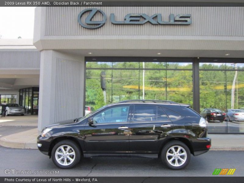 Obsidian Black / Parchment 2009 Lexus RX 350 AWD