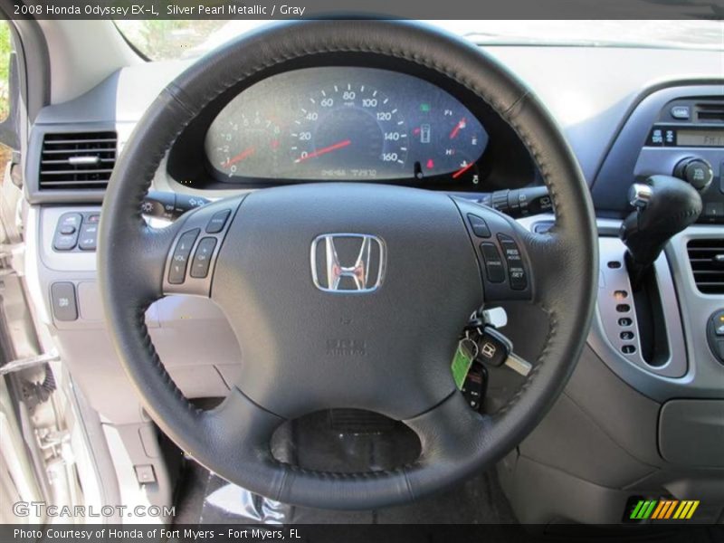 Silver Pearl Metallic / Gray 2008 Honda Odyssey EX-L