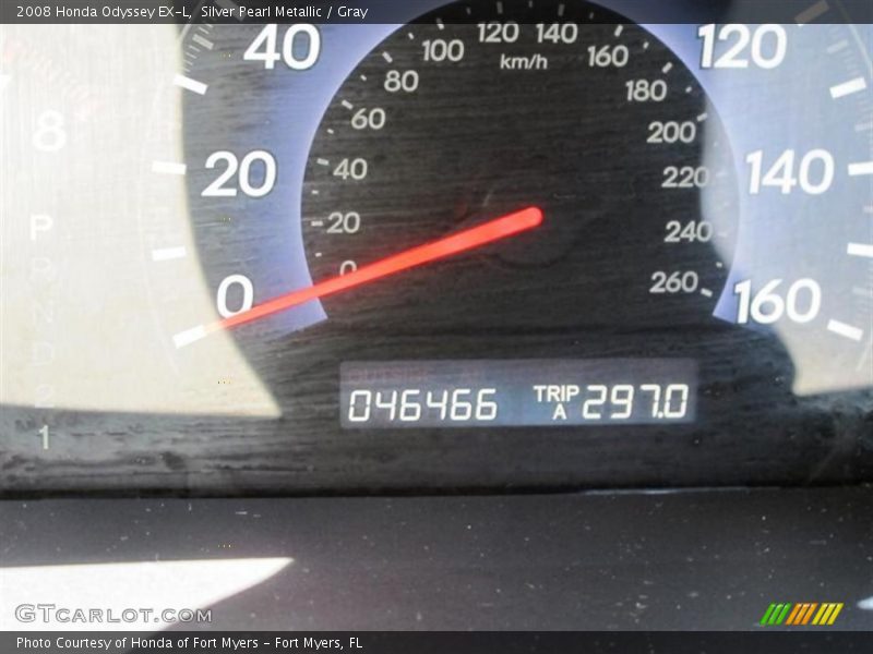Silver Pearl Metallic / Gray 2008 Honda Odyssey EX-L
