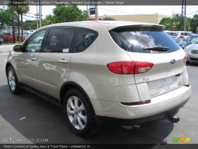 Harvest Gold Metallic / Desert Beige 2007 Subaru B9 Tribeca Limited 7 Passenger