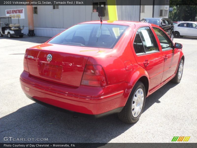 Tornado Red / Black 2003 Volkswagen Jetta GL Sedan