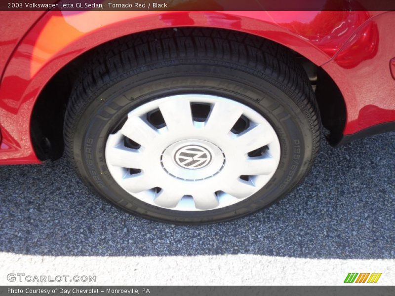 Tornado Red / Black 2003 Volkswagen Jetta GL Sedan