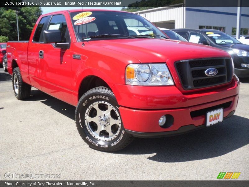 Bright Red / Medium/Dark Flint 2006 Ford F150 STX SuperCab