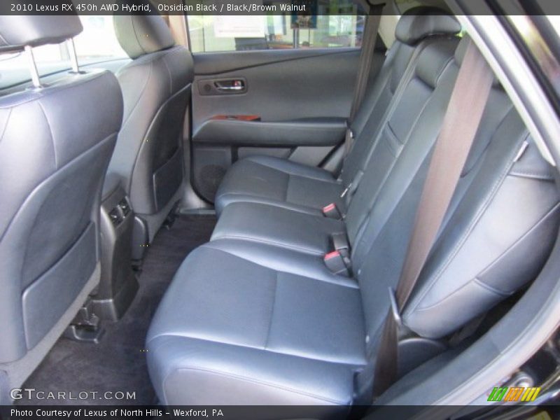 Obsidian Black / Black/Brown Walnut 2010 Lexus RX 450h AWD Hybrid