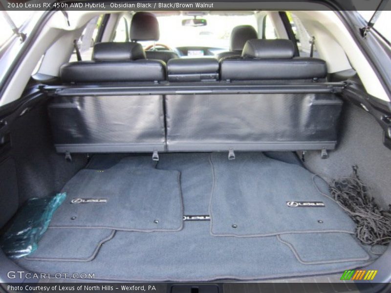 Obsidian Black / Black/Brown Walnut 2010 Lexus RX 450h AWD Hybrid