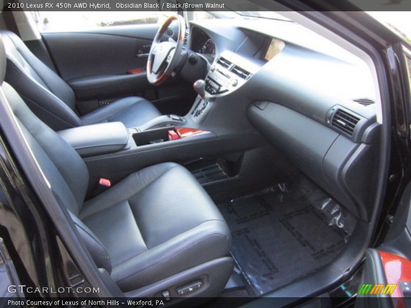 Obsidian Black / Black/Brown Walnut 2010 Lexus RX 450h AWD Hybrid