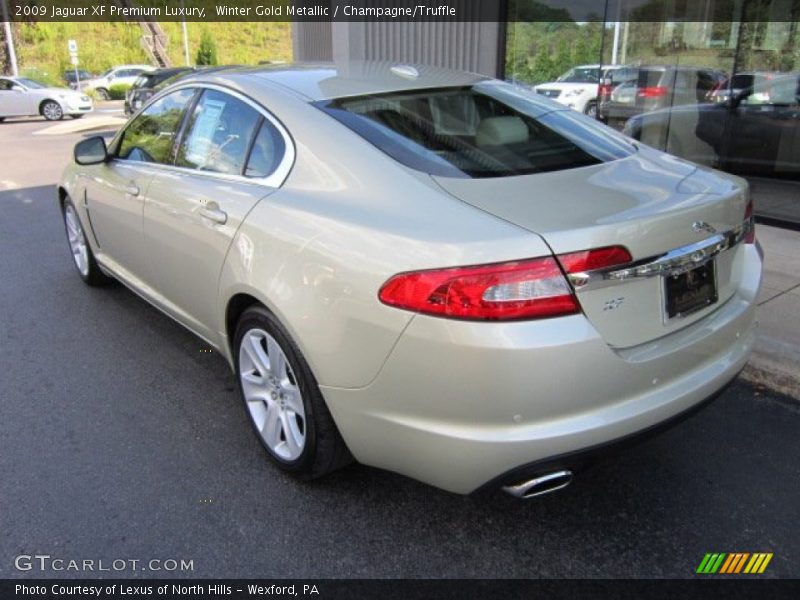 Winter Gold Metallic / Champagne/Truffle 2009 Jaguar XF Premium Luxury