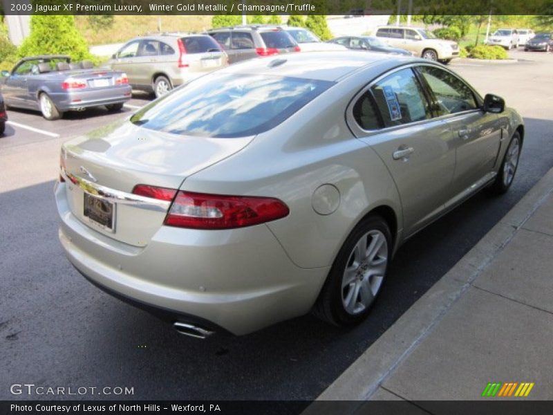 Winter Gold Metallic / Champagne/Truffle 2009 Jaguar XF Premium Luxury