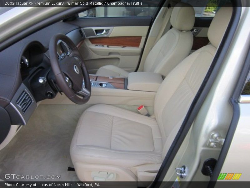 Winter Gold Metallic / Champagne/Truffle 2009 Jaguar XF Premium Luxury