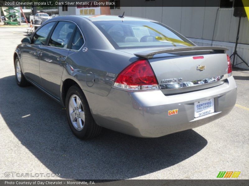 Dark Silver Metallic / Ebony Black 2008 Chevrolet Impala LT