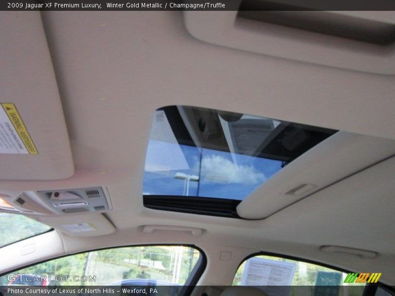 Winter Gold Metallic / Champagne/Truffle 2009 Jaguar XF Premium Luxury