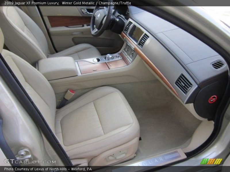 Winter Gold Metallic / Champagne/Truffle 2009 Jaguar XF Premium Luxury