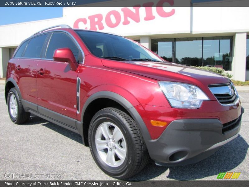 Ruby Red / Gray 2008 Saturn VUE XE
