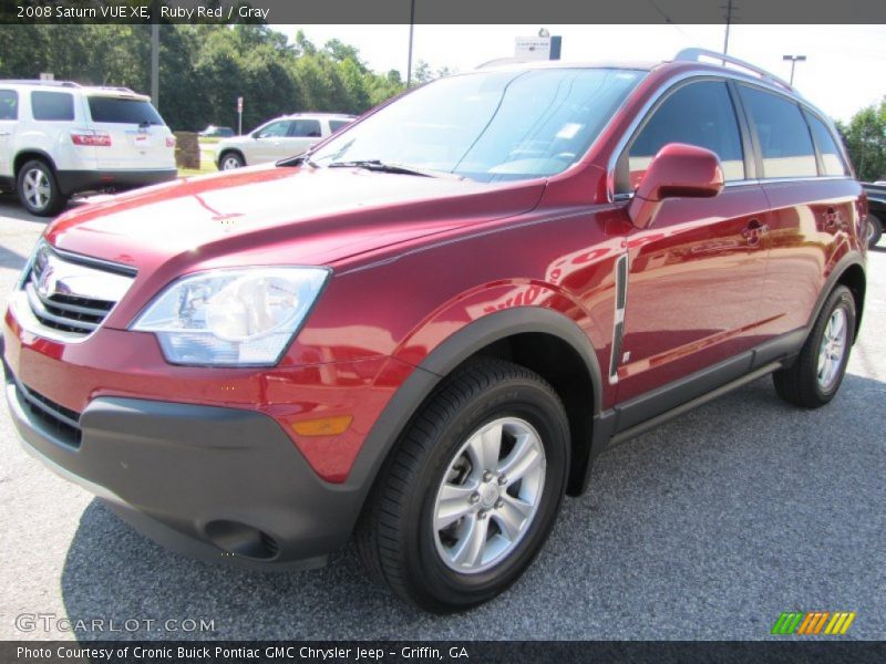 Ruby Red / Gray 2008 Saturn VUE XE