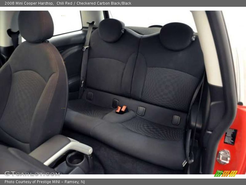 Chili Red / Checkered Carbon Black/Black 2008 Mini Cooper Hardtop