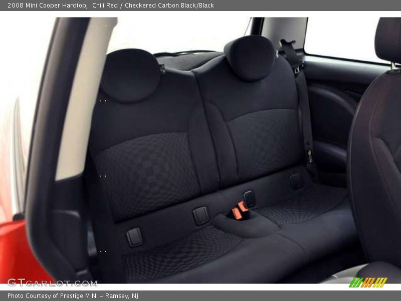 Chili Red / Checkered Carbon Black/Black 2008 Mini Cooper Hardtop