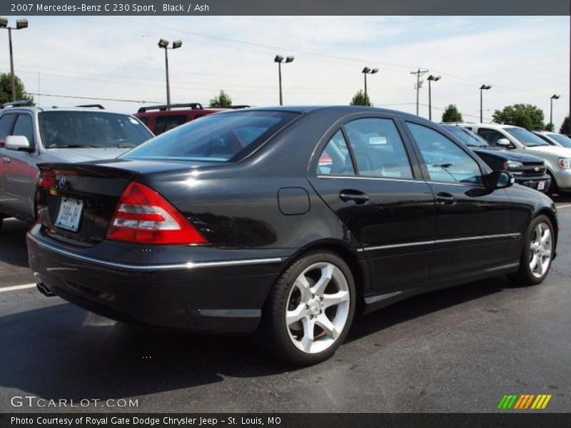 Black / Ash 2007 Mercedes-Benz C 230 Sport
