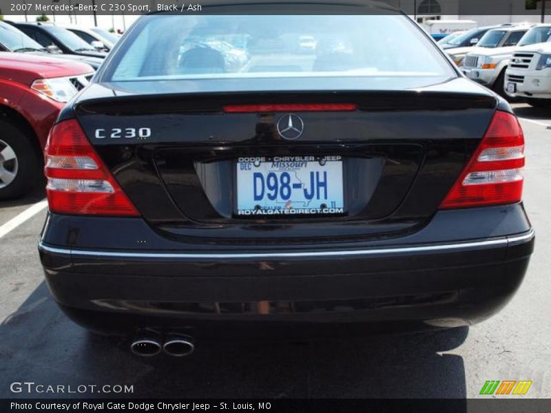 Black / Ash 2007 Mercedes-Benz C 230 Sport
