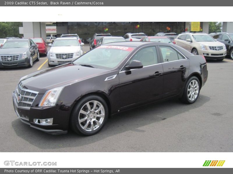 Black Raven / Cashmere/Cocoa 2009 Cadillac CTS Sedan